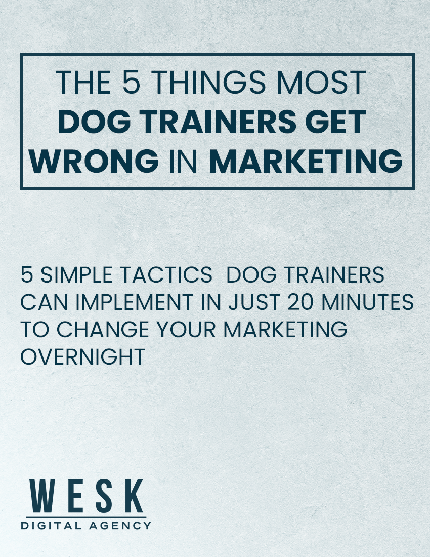 The 5 Things LM - Dog Trainers The 5 Things LM - Dog Trainers
